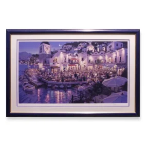 絵画 笹倉鉄平 カフェ・ベラ・ノッテ